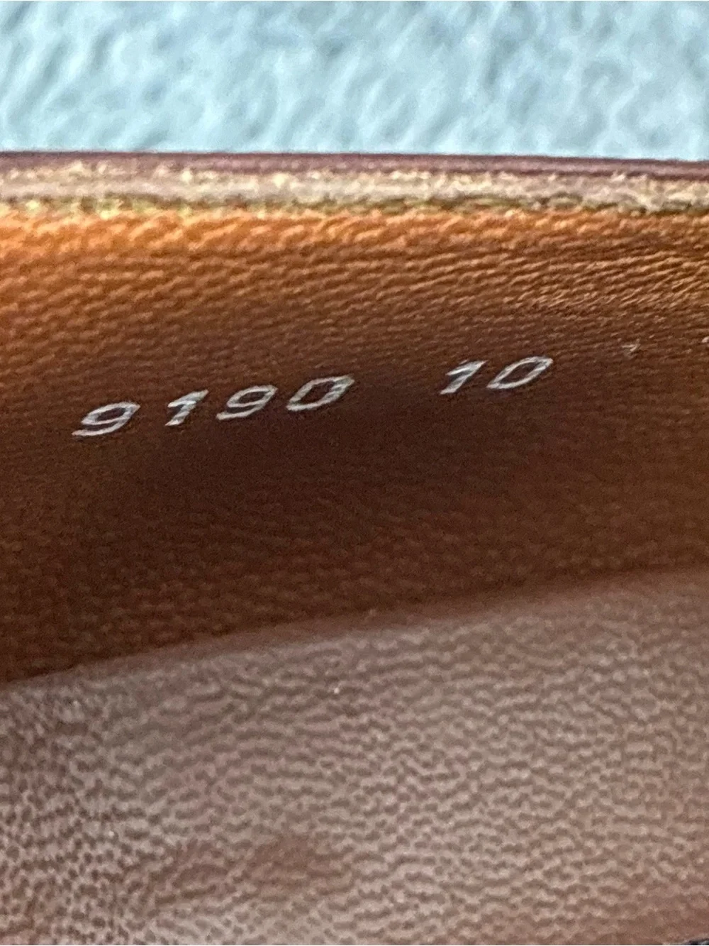 CESARE PACIOTTI Men's Brown Leather Horsebit Loafer  Square Toe. Size 10
